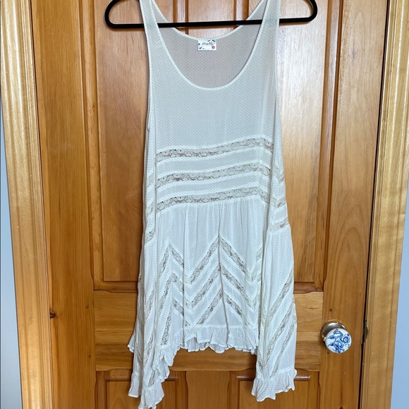 Elegant White Lace Slip Dress   Free People - Picture 3 of 7